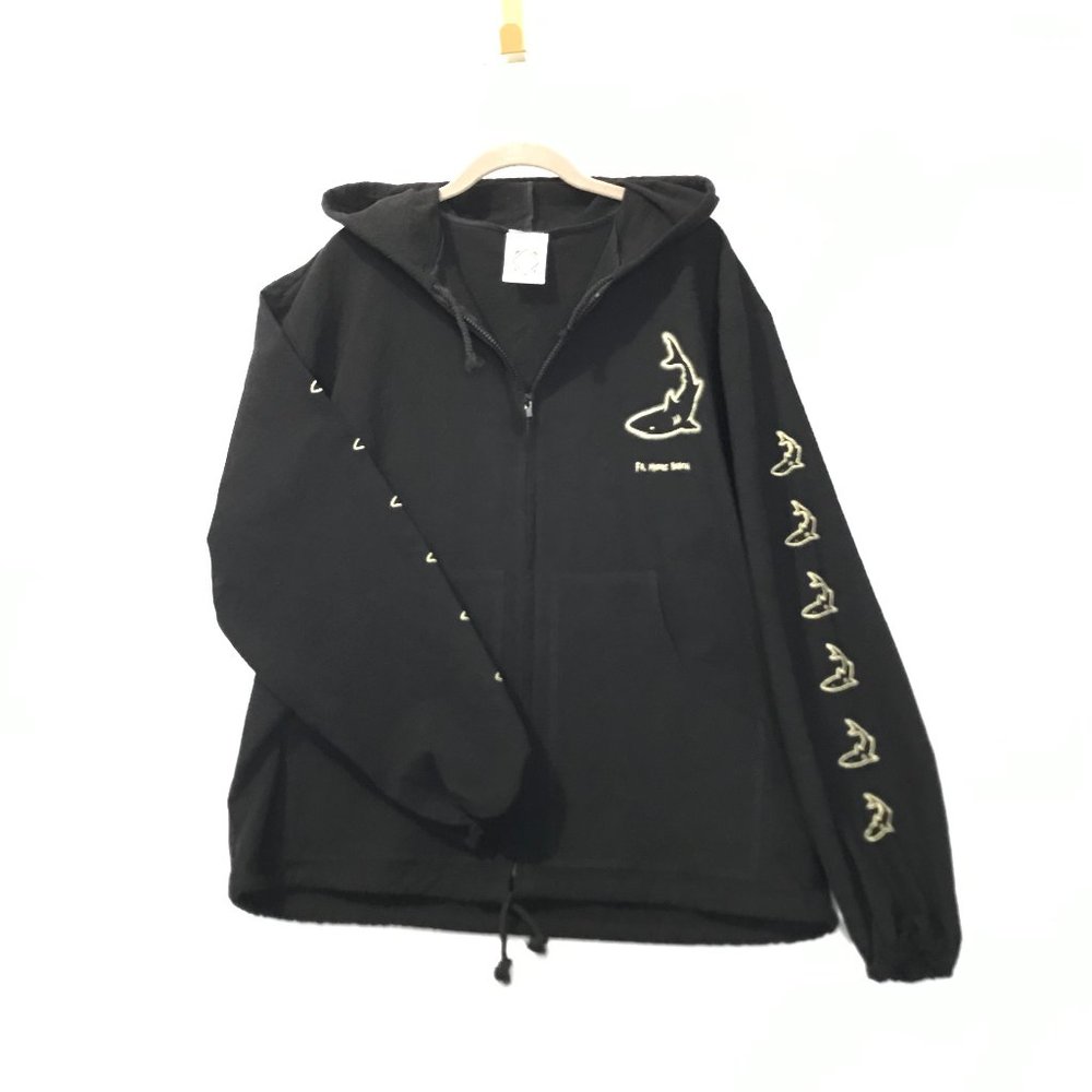 Vintage Yacht Club Aruba Shark Full Zip Light Jacket Large